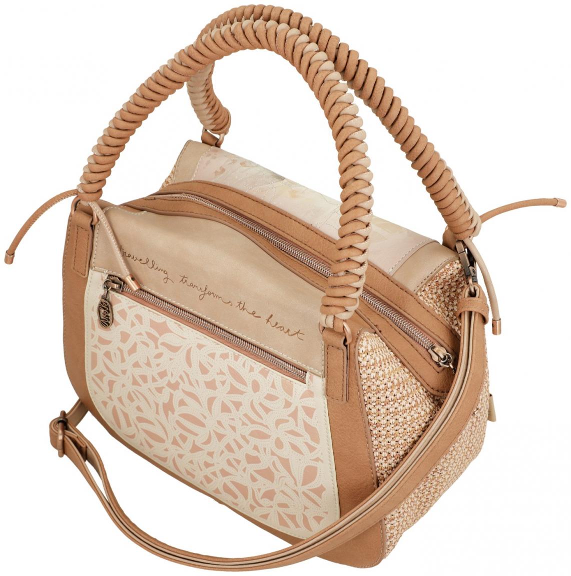 Bowlingbag Anekke Memories Beige mit Bast