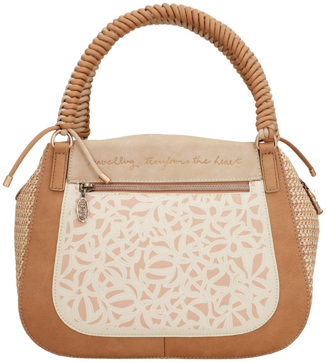 Bowlingbag Anekke Memories Beige mit Bast