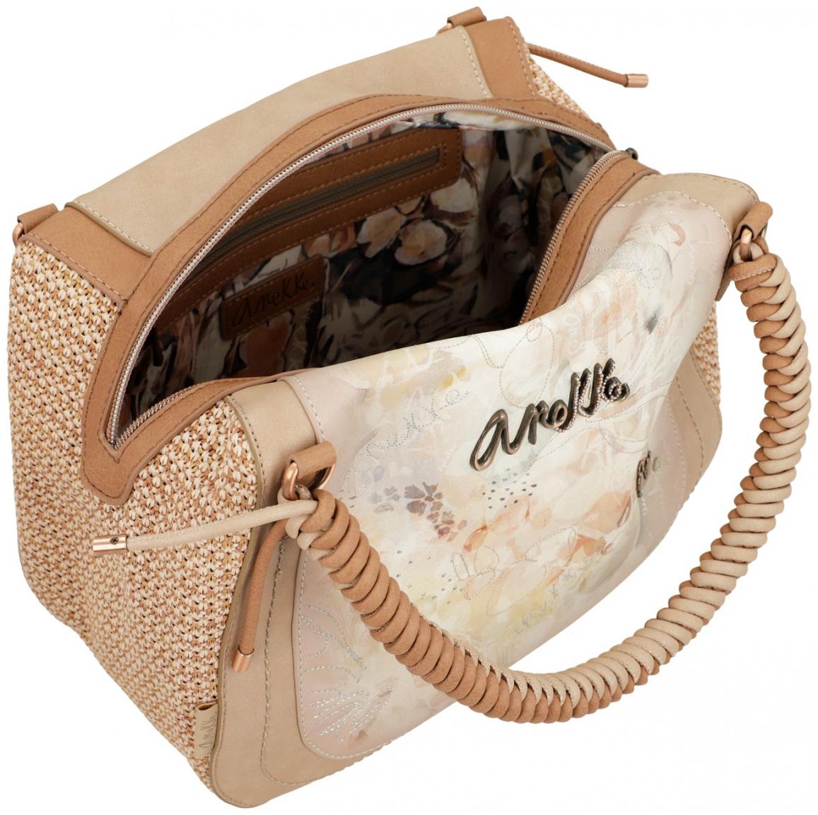 Bowlingbag Anekke Memories Beige mit Bast