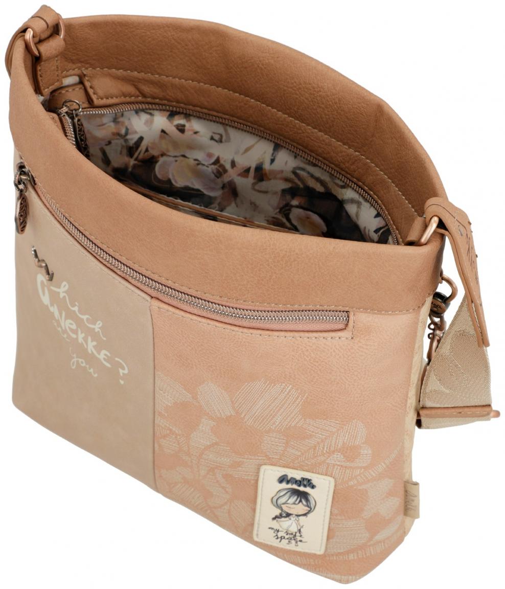 Bucket Bag Anekke Memories Stories Prägung beige metallic