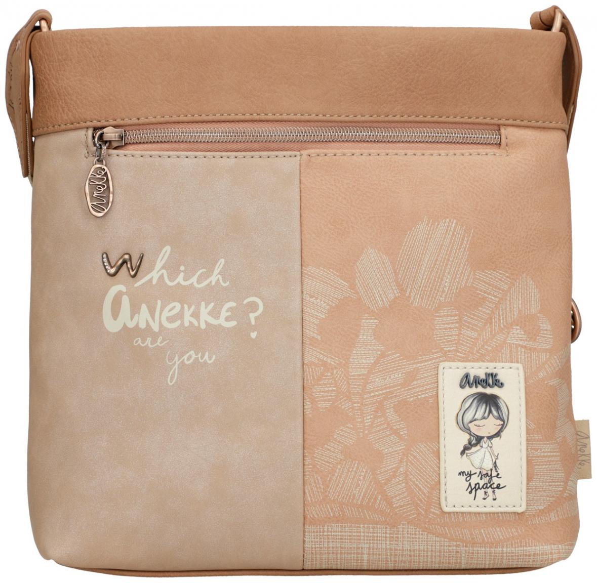 Bucket Bag Anekke Memories Stories Prägung beige metallic