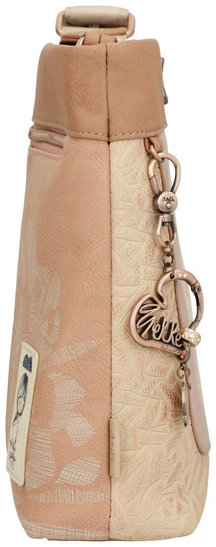 Bucket Bag Anekke Memories Stories Prägung beige metallic