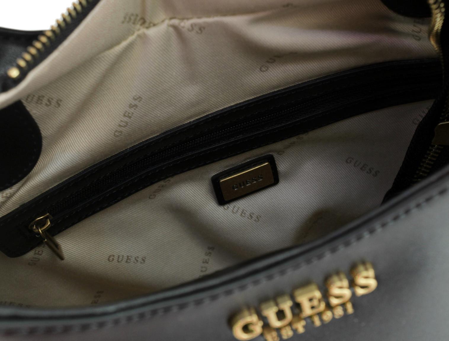 Bucket Bag Guess Zadie schwarz Messing Schultertasche