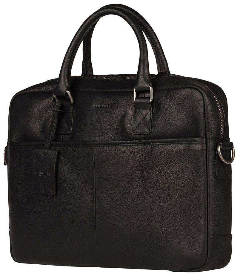 Burkely Laptoptasche Echtleder schwarz Antique Avery Fundamentals 