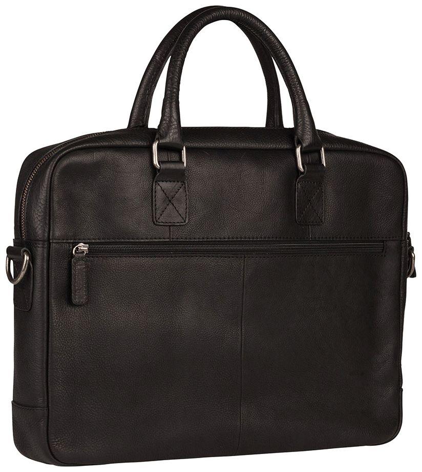 Burkely Laptoptasche Echtleder schwarz Antique Avery Fundamentals 