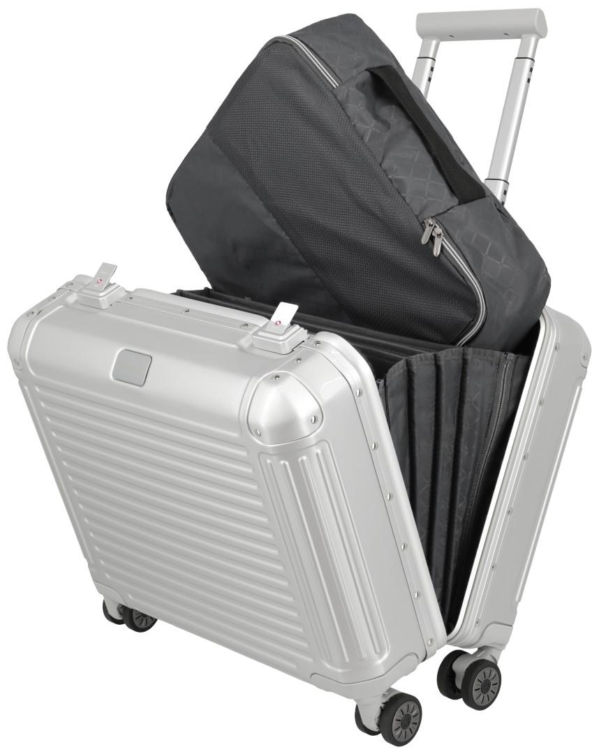 Business Wheeler Silber Travelite Next Alu Laptopfach