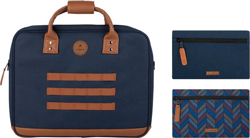 Businesstasche dunkelblau Wechselpouch Cabaia Messenger Chicago