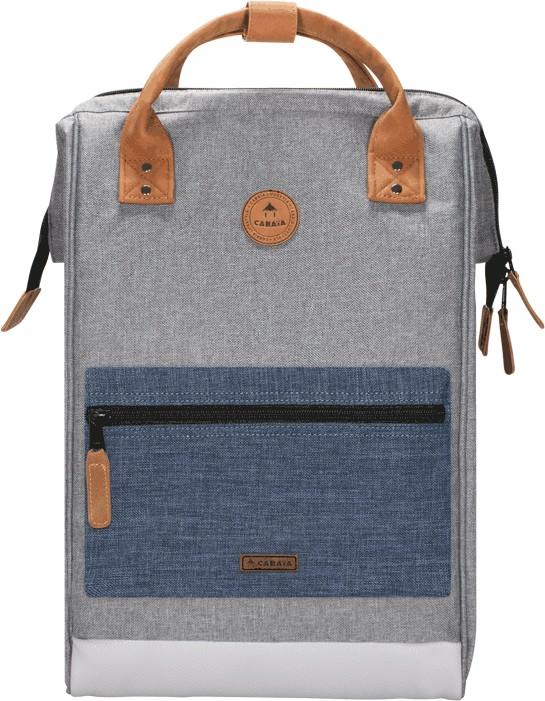 Cabaia Adventurer Large New York Maxi Backpack hellgrau Wechseltasche