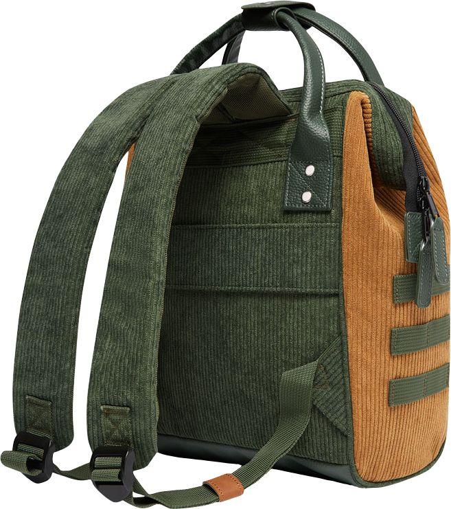 Cabaia Backpack Doha Cord Small Adventurer Grün Fronttasche