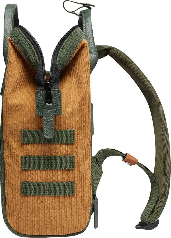 Cabaia Backpack Doha Cord Small Adventurer Grün Fronttasche