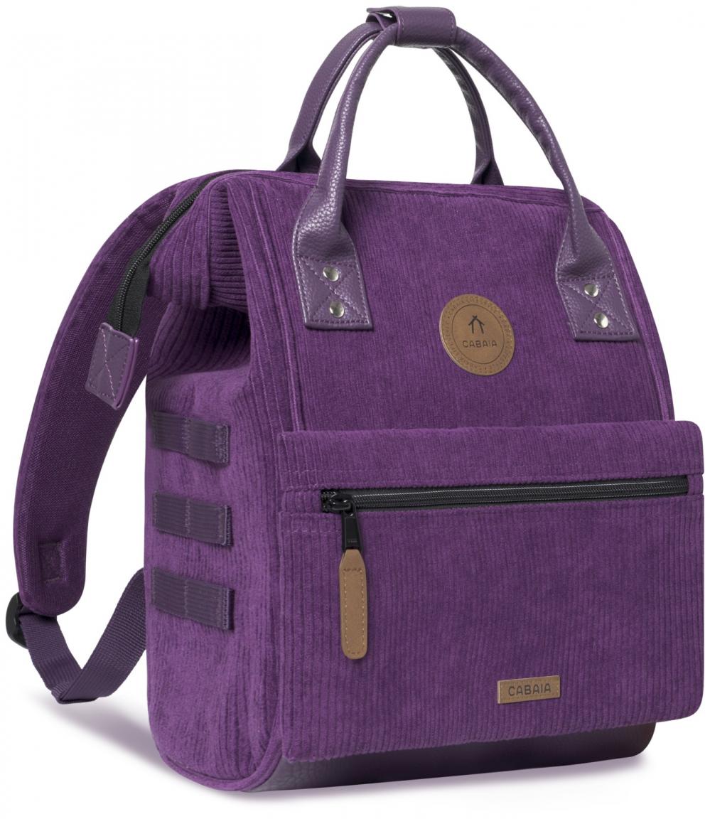 Cabaia Mädchenrucksack lila Cord Wechselpouch Adventurer Small Nancy