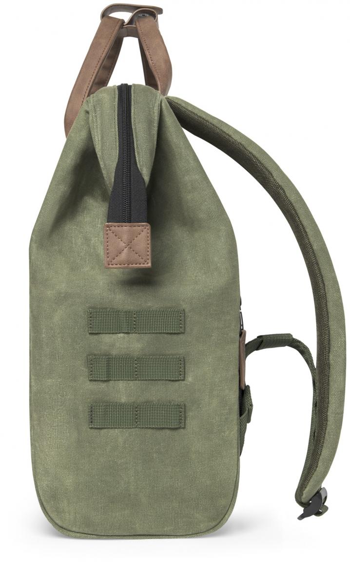 Cabaia Outdoorrucksack Adventurer Medium Nicosie grün braun gewachst