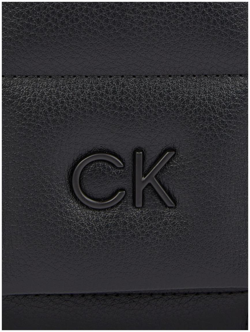 Calvin Klein Überschlagtasche Quilt Shoulder Bag 3D Metallkette