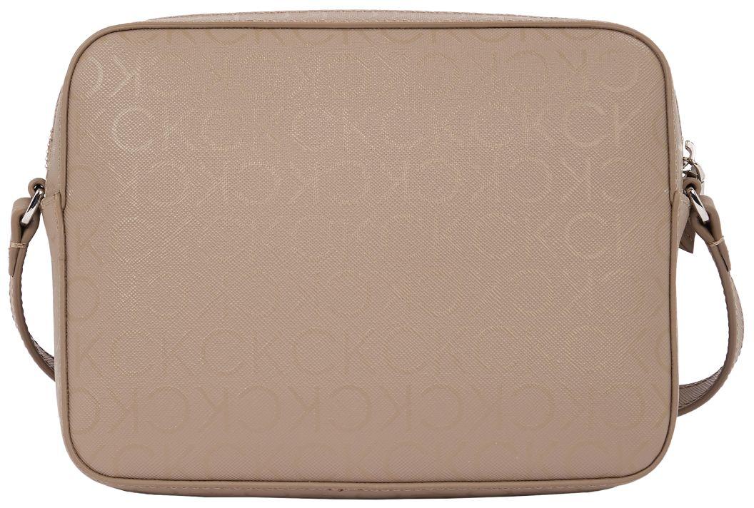 Calvin Klein Umhängetasche Re-Lock Monogramm taupe