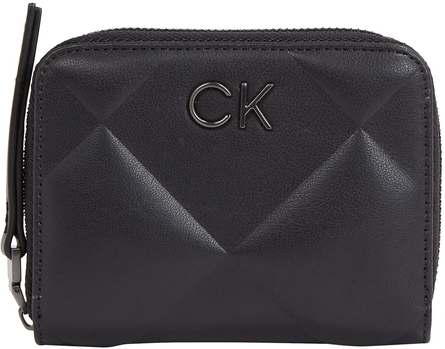 Calvin Klein kleine Damenbörse Quilt Wallet RFID schwarz 