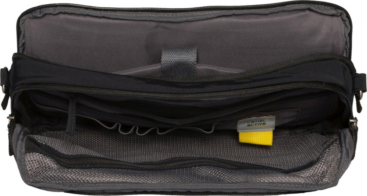 Camel Active Herrentasche mit Laptopfach City schwarz nachhaltig