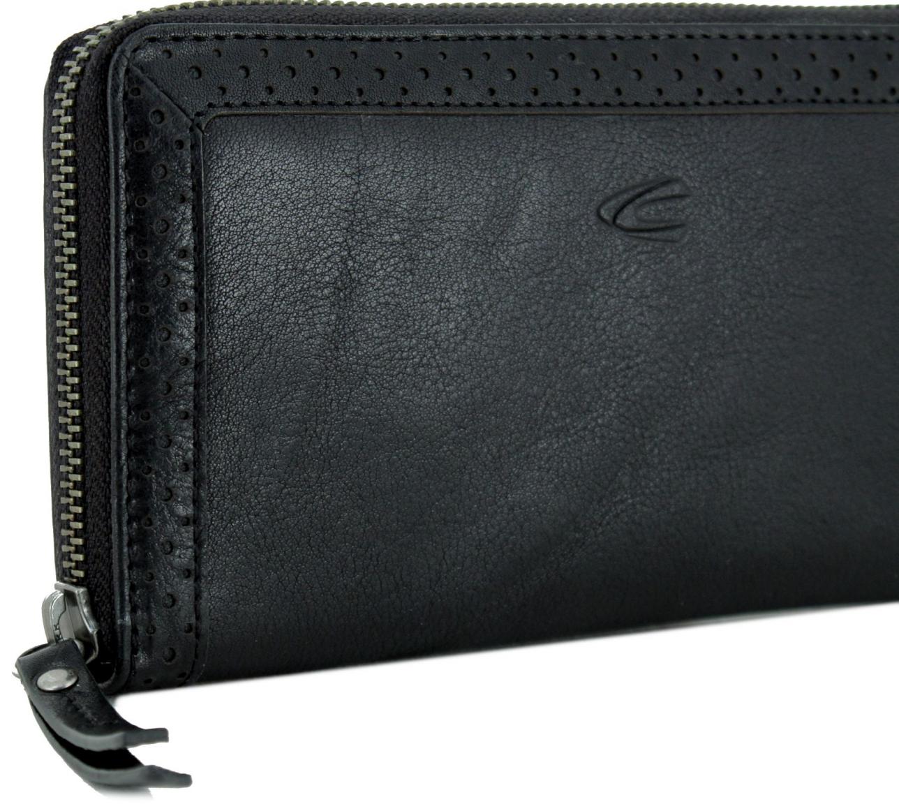 Camel Active Zip Wallet Talara Long Black Lasercut 