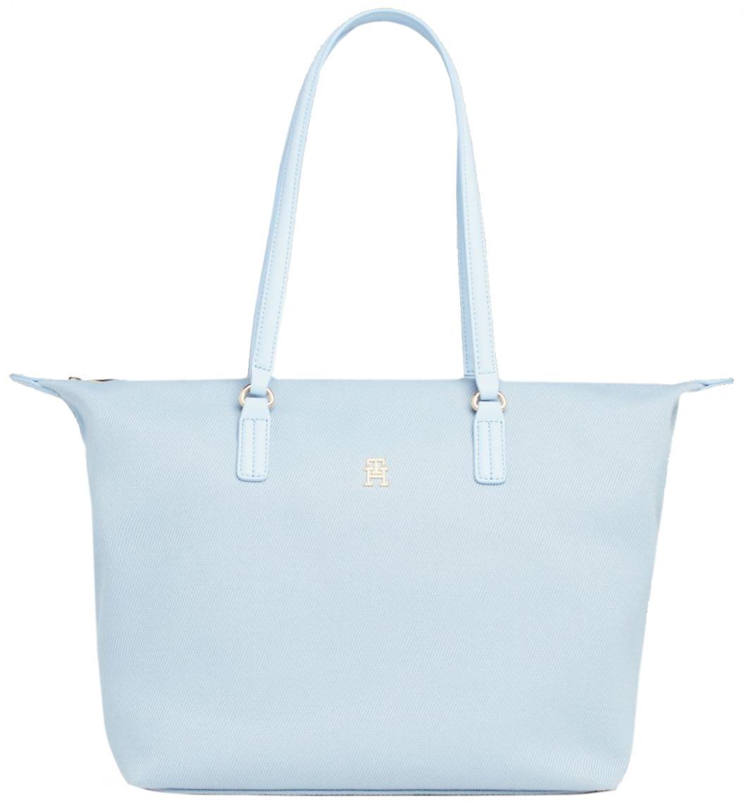 Canvas Tommy Hilfiger großer Shopper Poppy hellblau