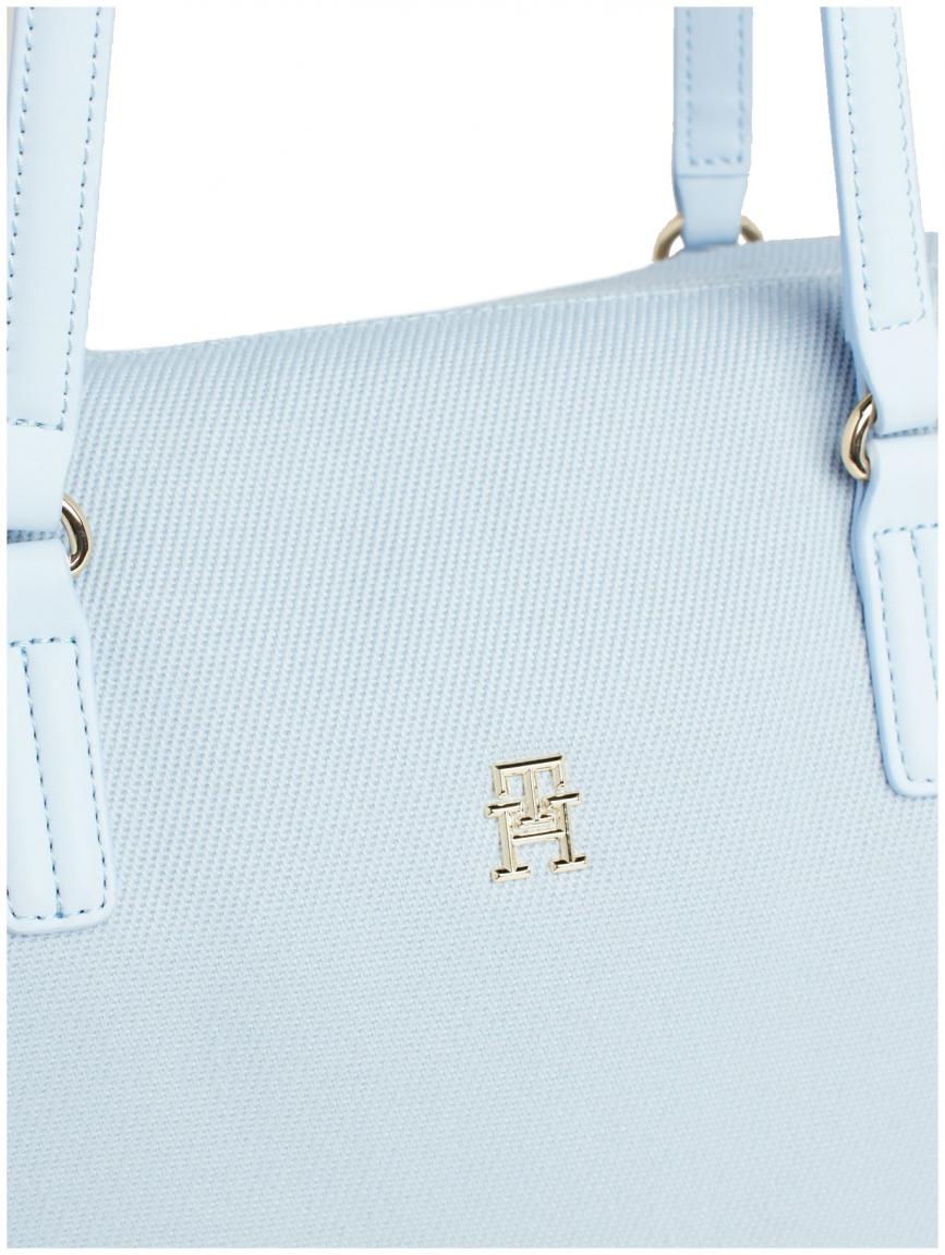 Canvas Tommy Hilfiger großer Shopper Poppy hellblau