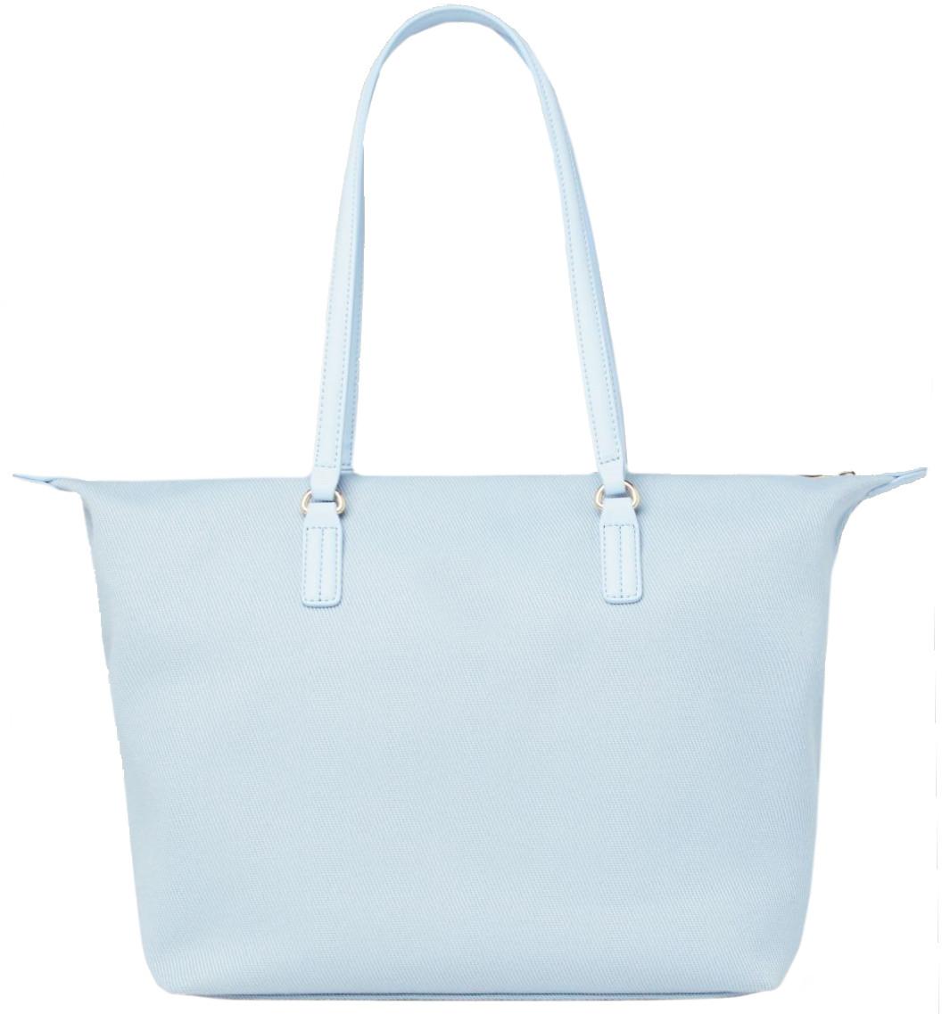 Canvas Tommy Hilfiger großer Shopper Poppy hellblau