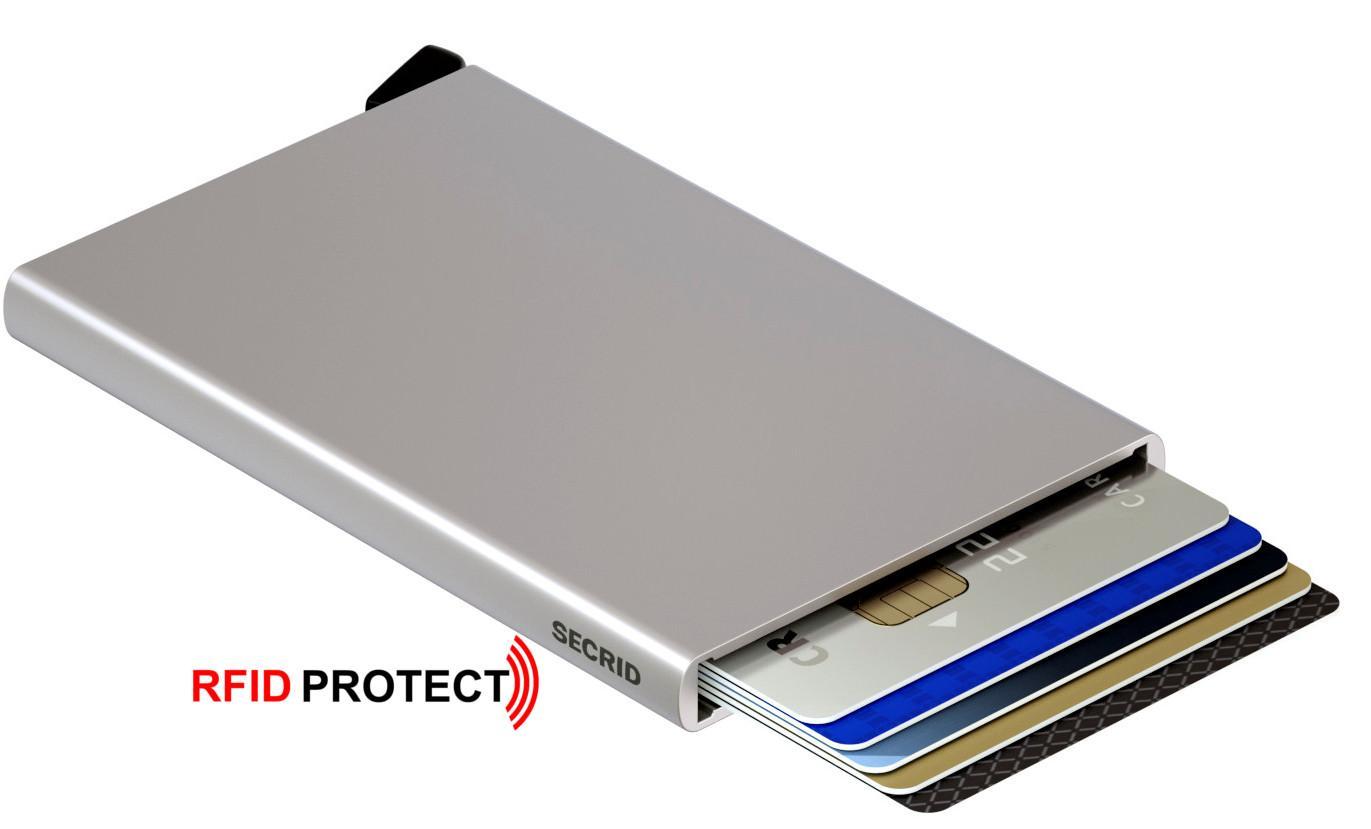 Cardprotector Secrid Metallhülle für Karten Brushed Silber