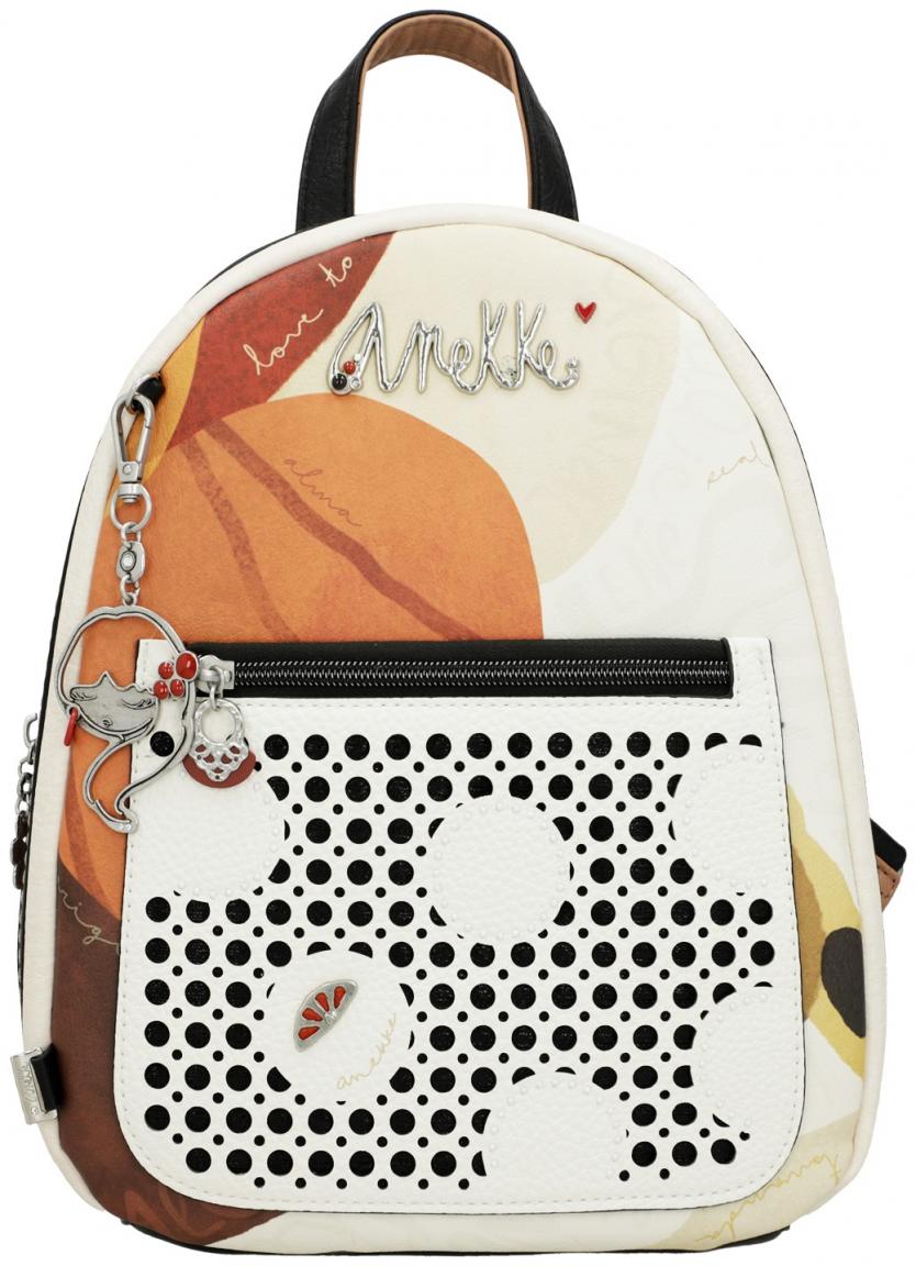 Citybackpack Anekke Alma Lunares beige bunt Polka Dots