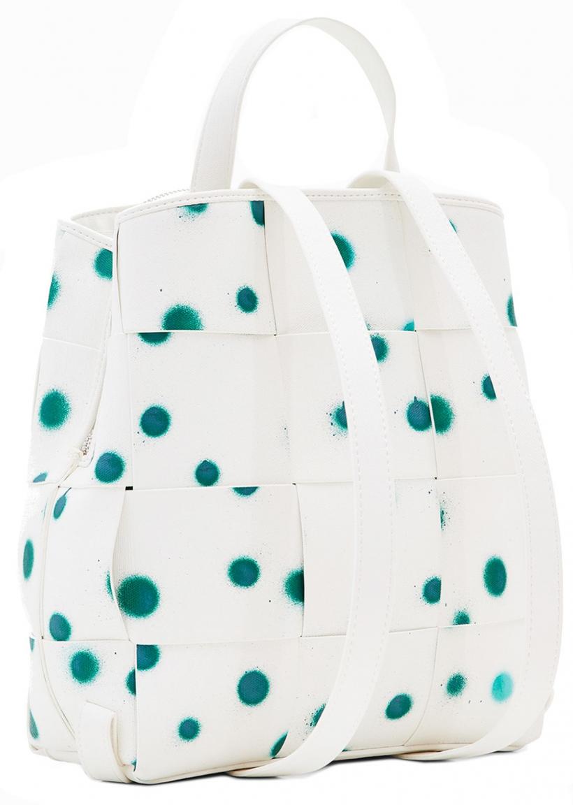 Citybag Desigual New Splatter Sumy Mini Blanco Ecru