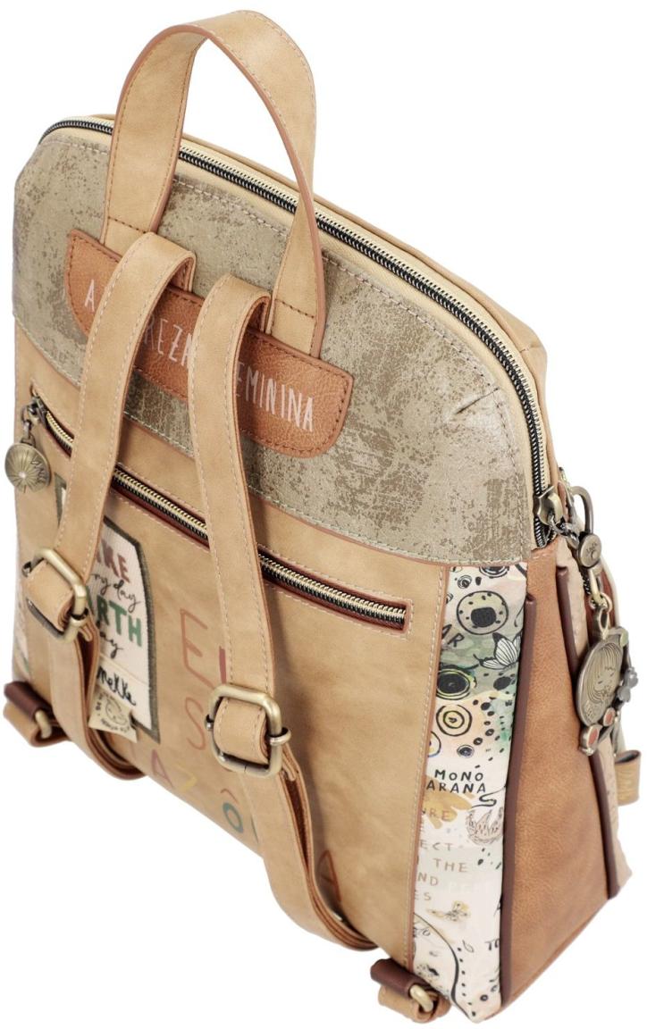 Cityrucksack Damen Anekke Amazonia Butterfly Stickerei Anhänger