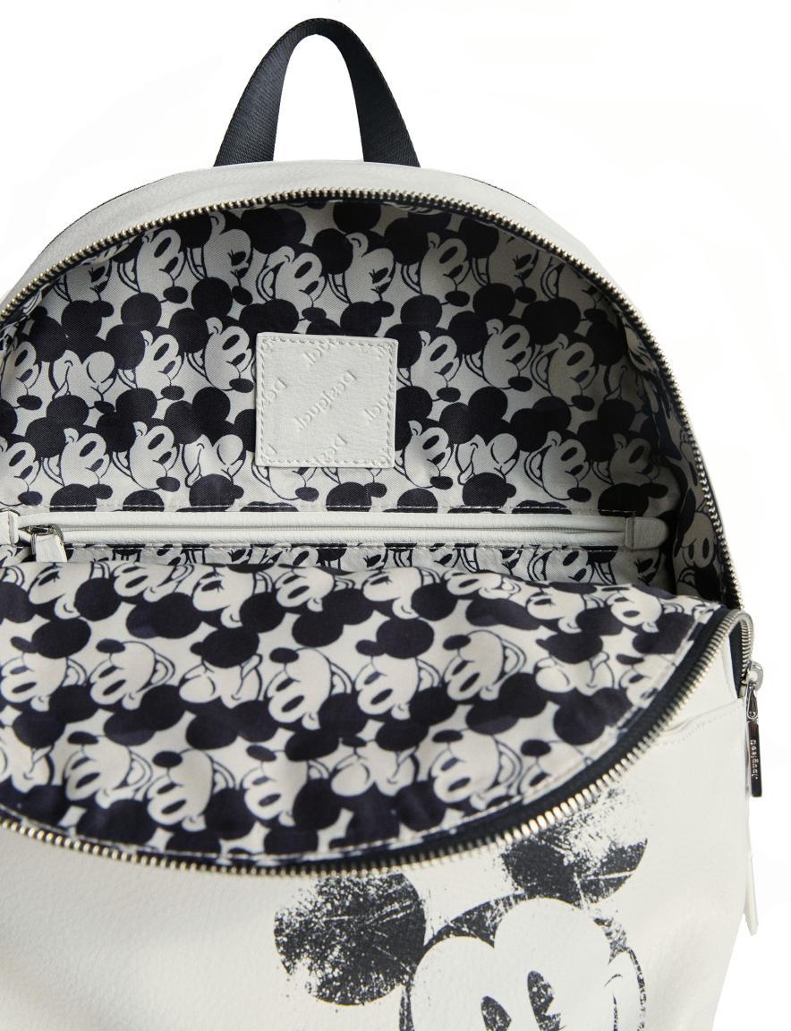 Cityrucksack Desigual Mickey Mombasa 2Zippers Crudo Hellbeige Comicprint