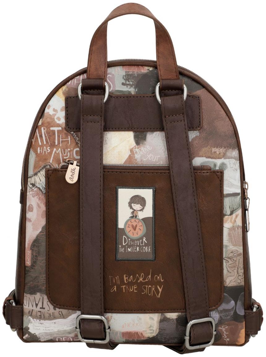 Cityrucksack braun Anekke Core Outer bestickt