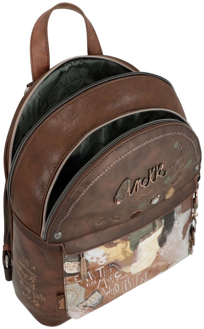 Cityrucksack braun Anekke Core Outer bestickt