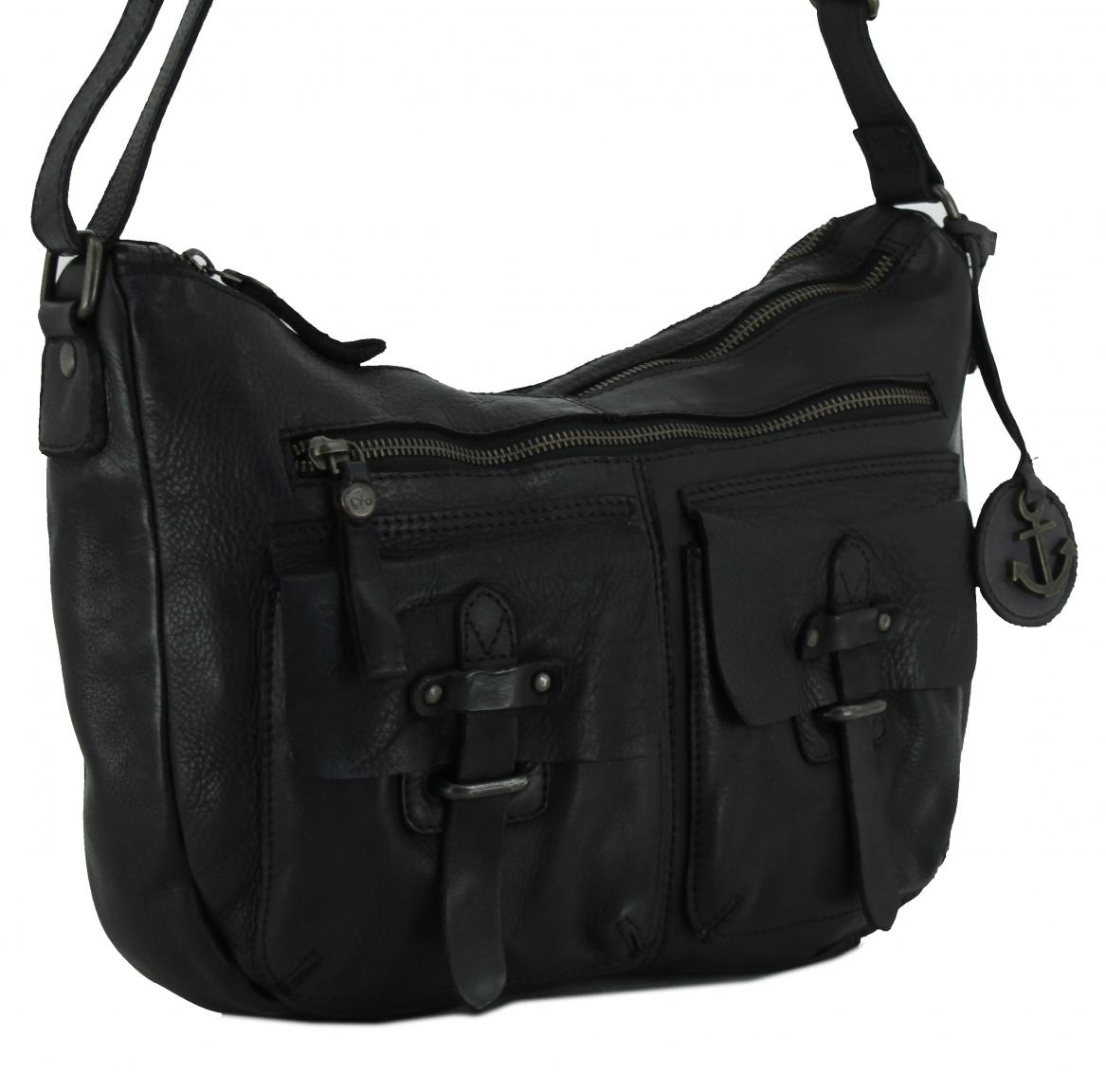 Crossbody Bag schwarz Leder Style Up Emerson Harbour 2nd Ash