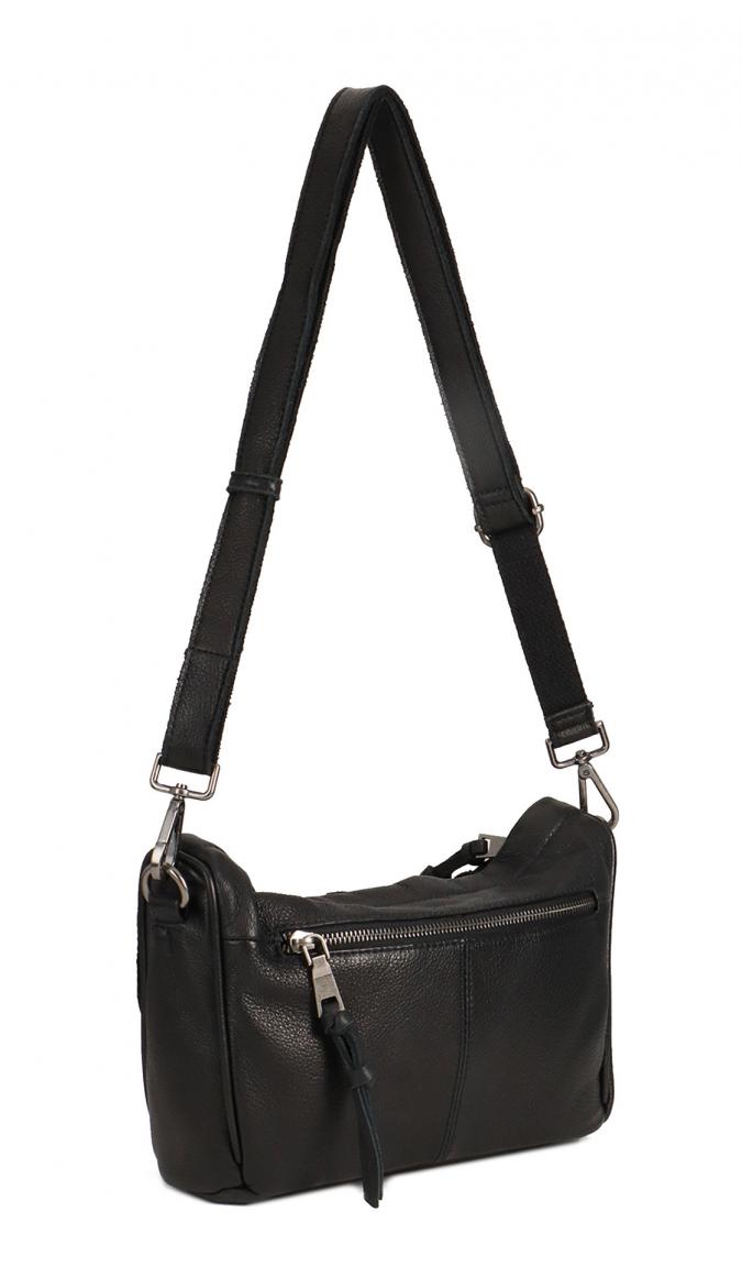 Crossbodybag Izzle FREDsBRUDER Black weiches Leder