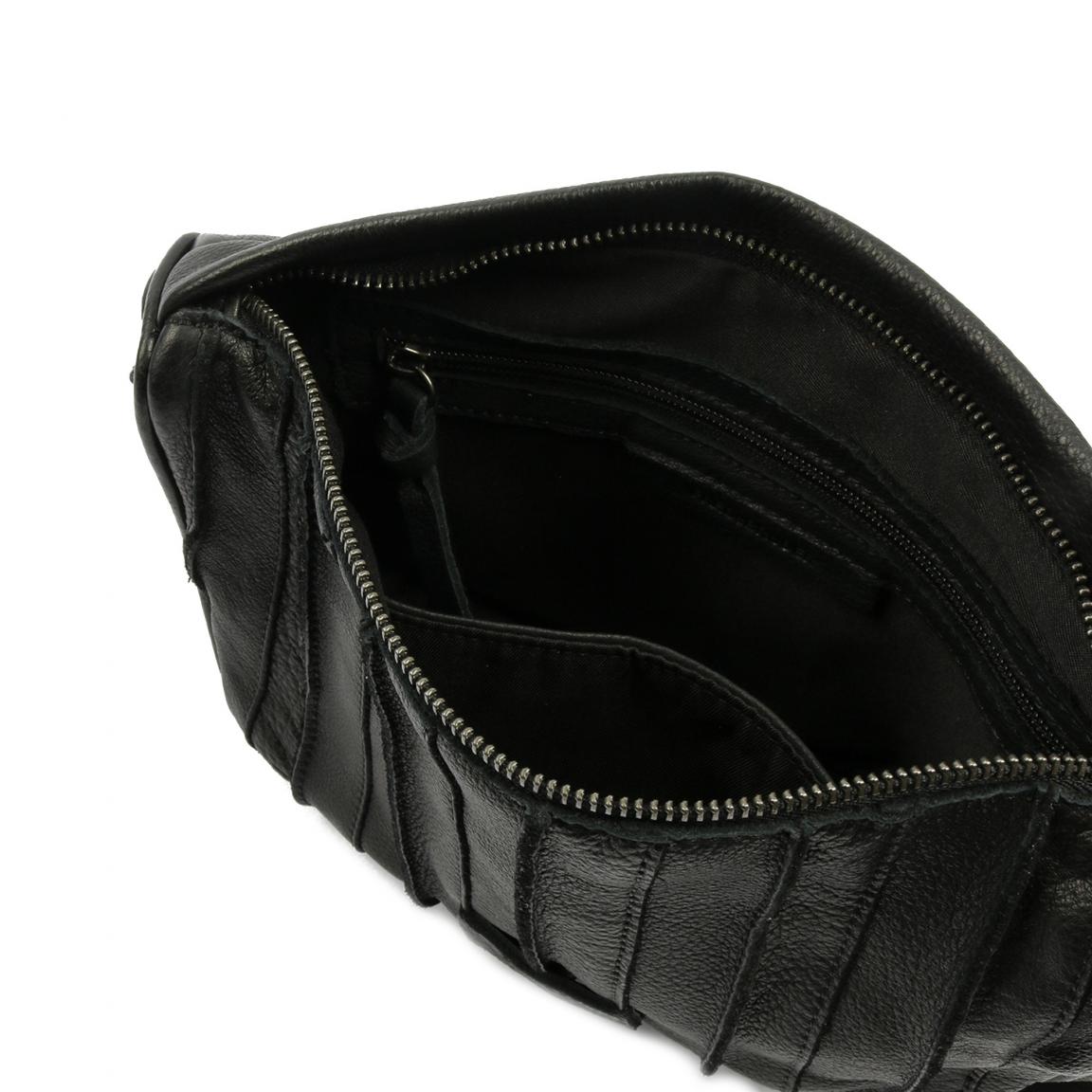 Crossbodybag Izzle FREDsBRUDER Black weiches Leder