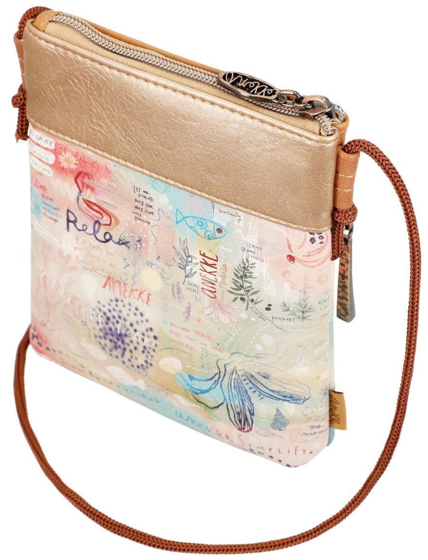 Crossbodybag Slim Anekke Mediterranean Goldglitzer Meeresbrise