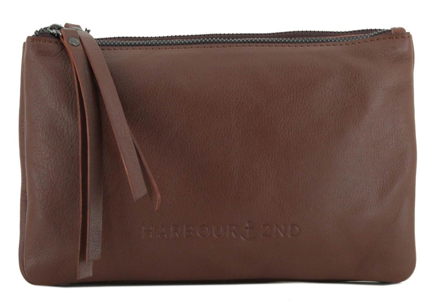 Crossover Tasche Harbour2nd Enya Cognac Braun Webgurt