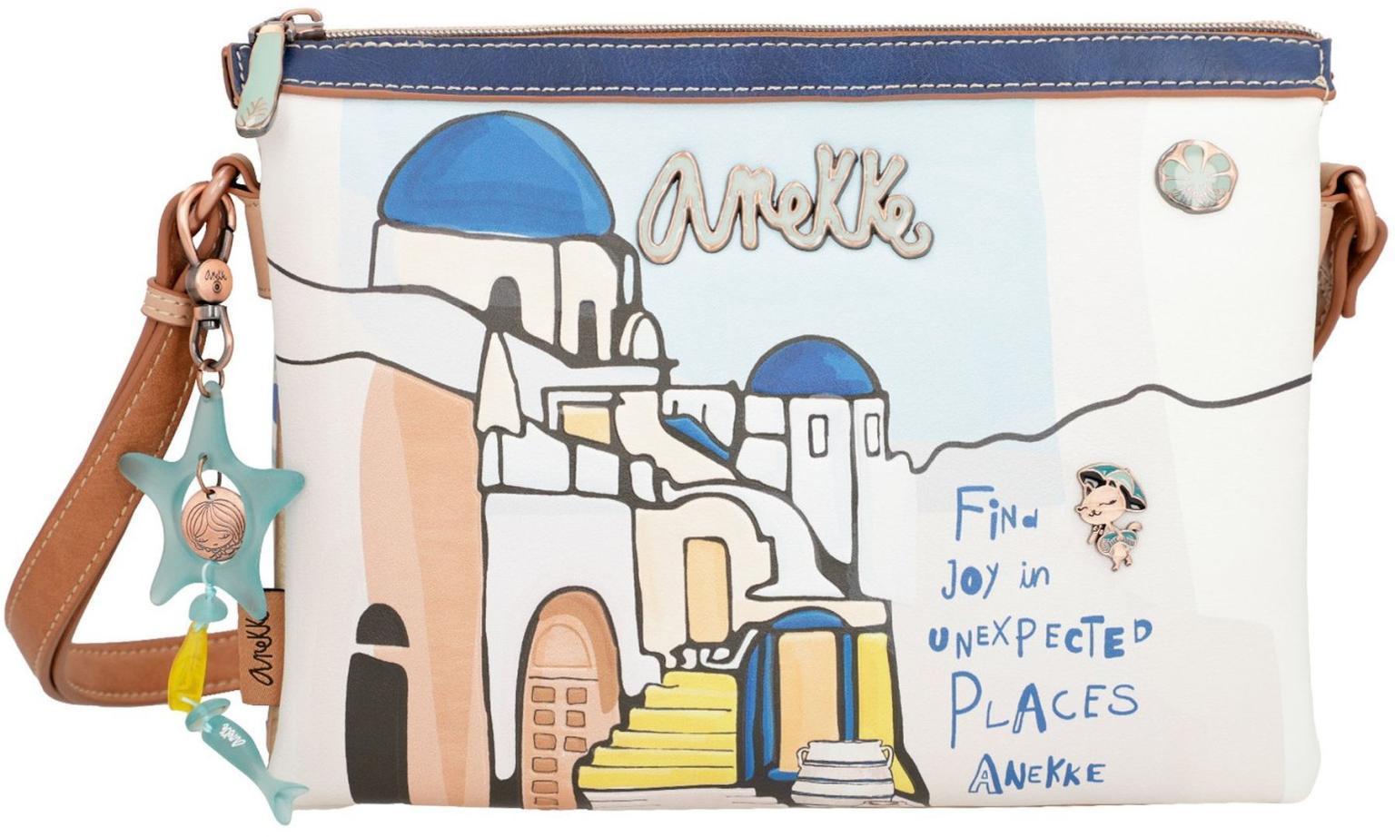 Crossoverbag Anekke Sunrise Greece Eco friendly Blaue Dächer