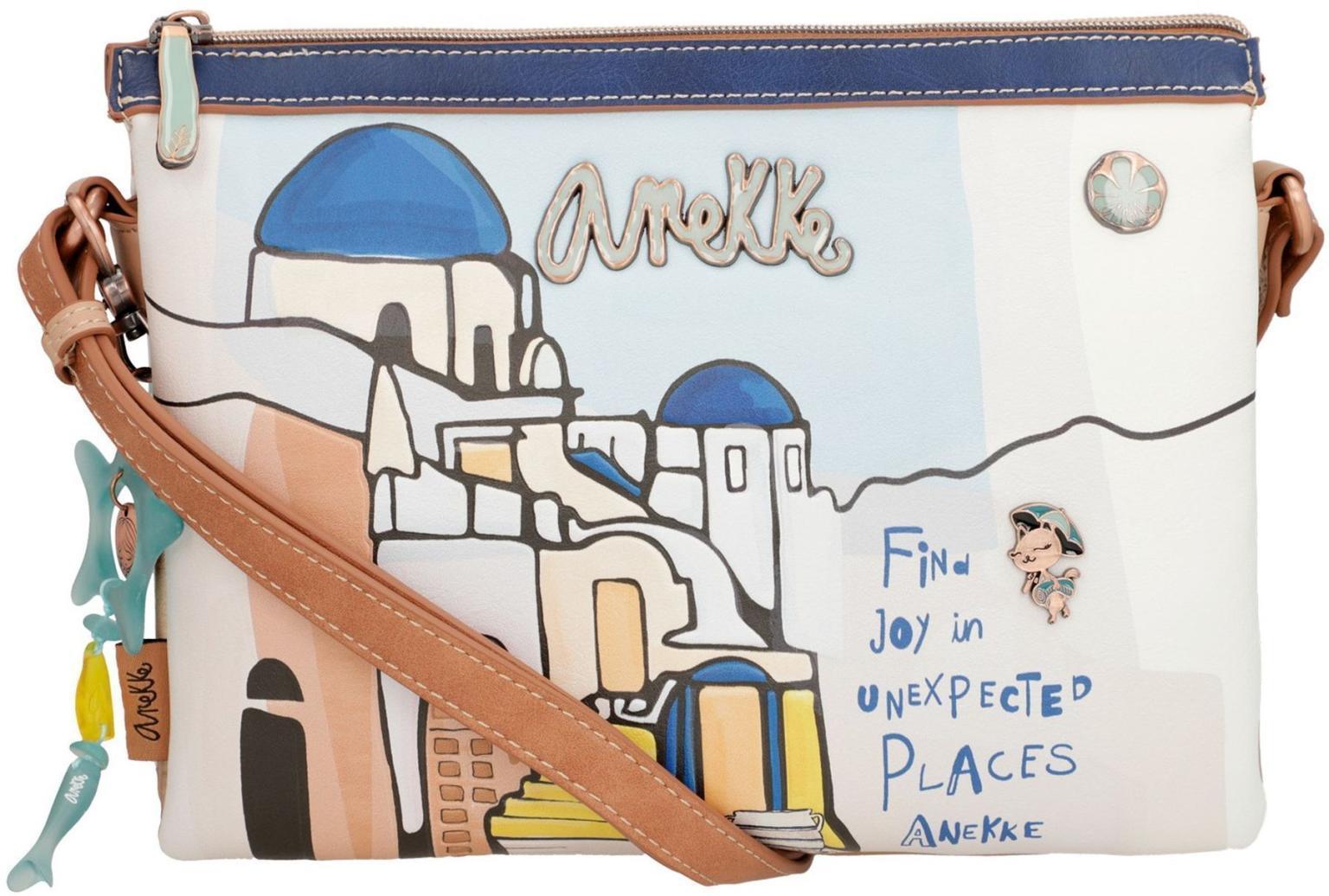 Crossoverbag Anekke Sunrise Greece Eco friendly Blaue Dächer