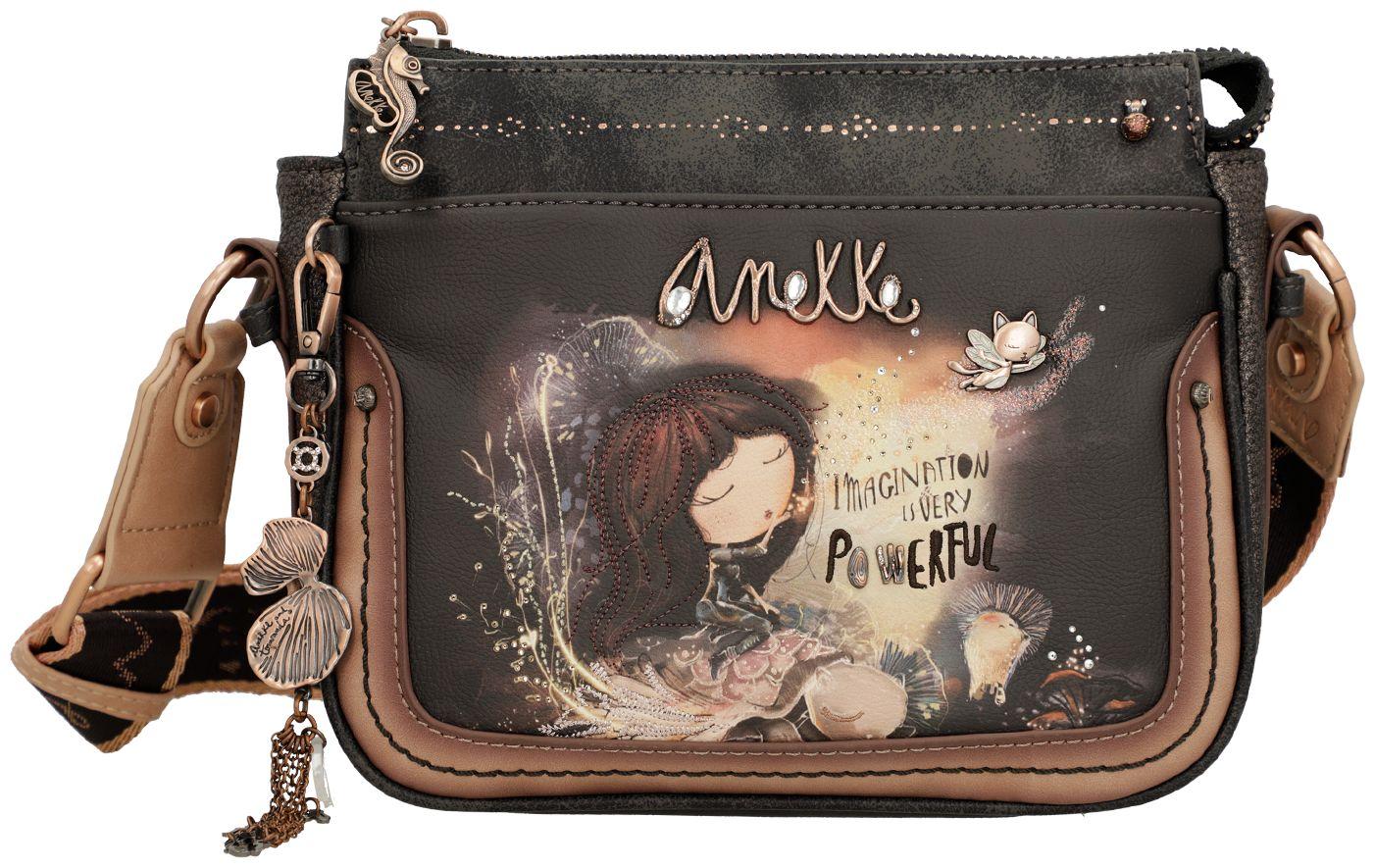 Crossovertasche Anekke Dreamverse Traumwelt dunkelbunt Glitzer