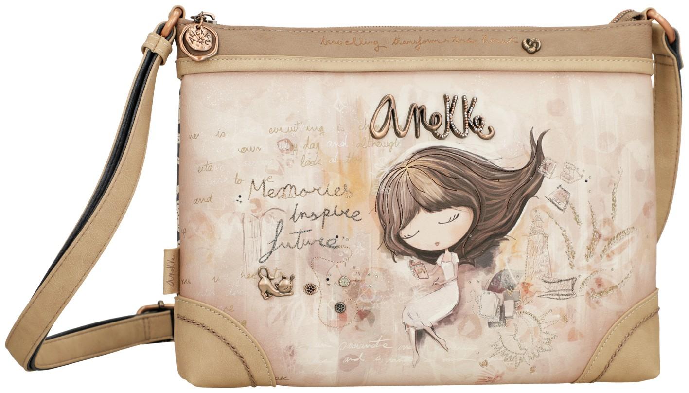 Crossovertasche Anekke Memories Beigetöne Glitzer