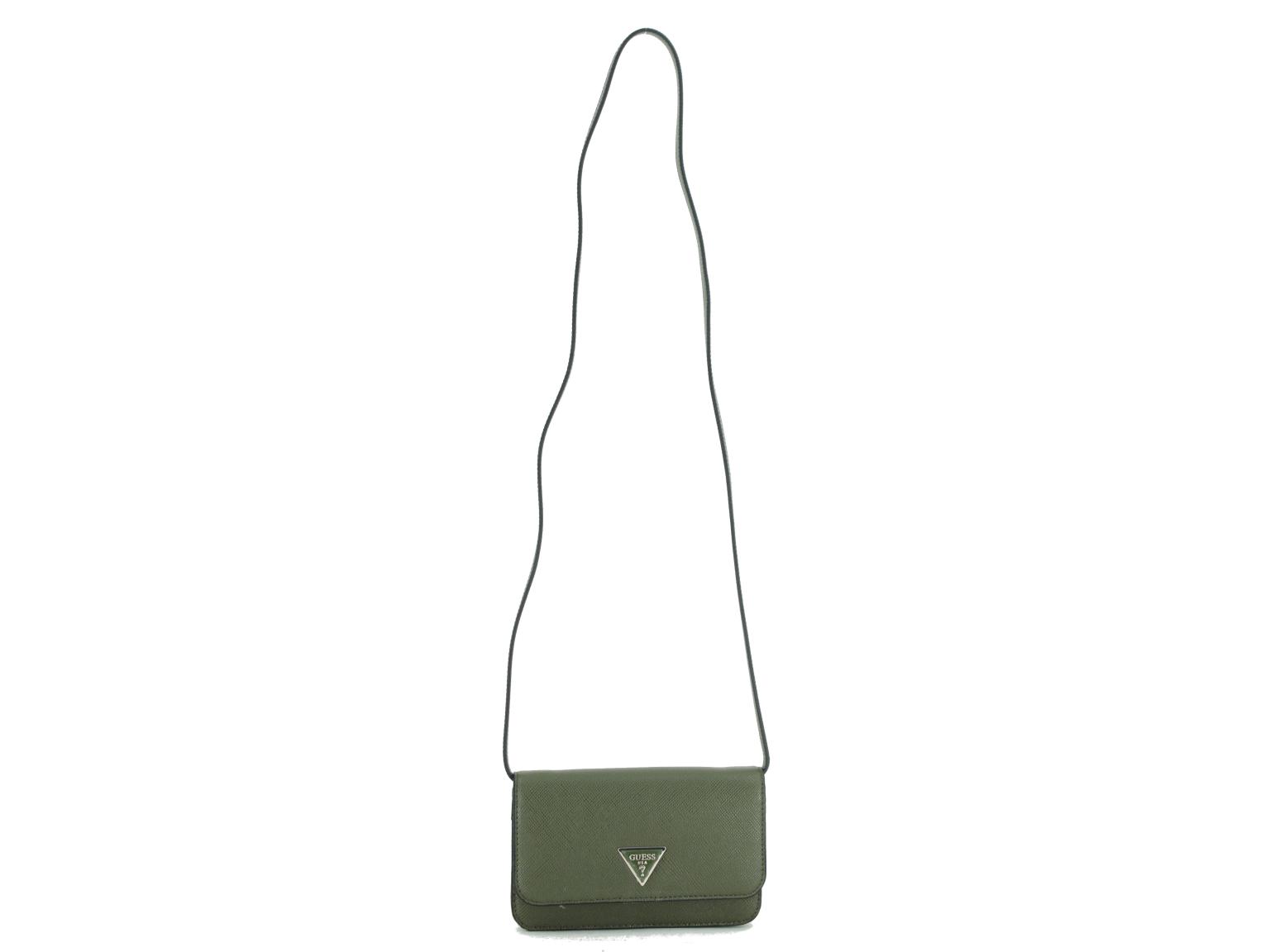 Crossovertasche Guess Laurel SLG Olive grün Handyfach 