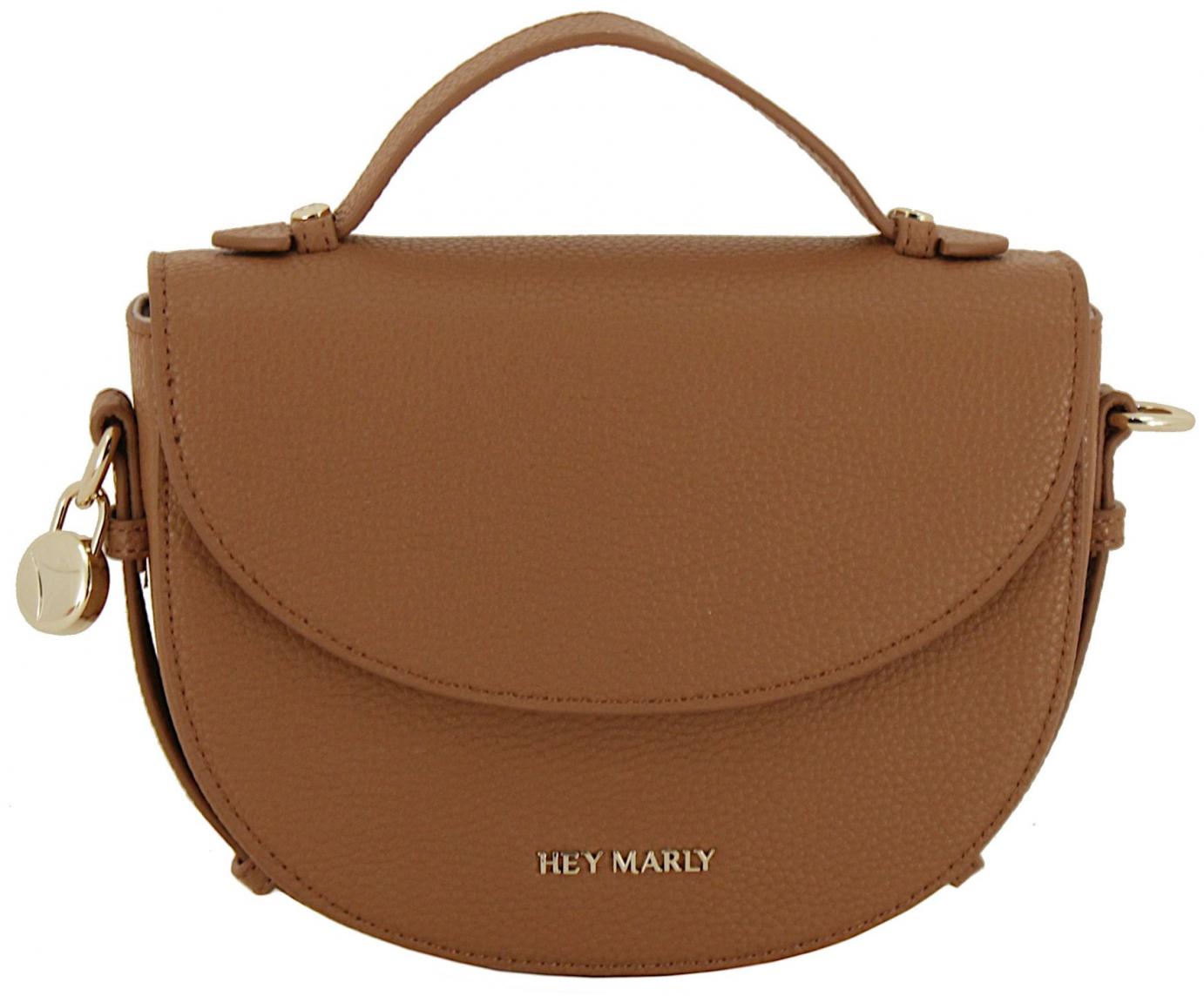 Crossovertasche Hey Marly nachhaltig Half Moon Bag Cognac