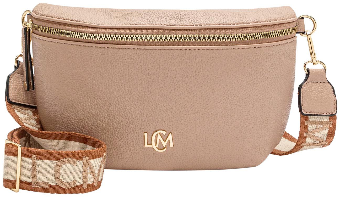 Crossovertasche L.Credi Matilda zartrosa Blush Webgurt vegan