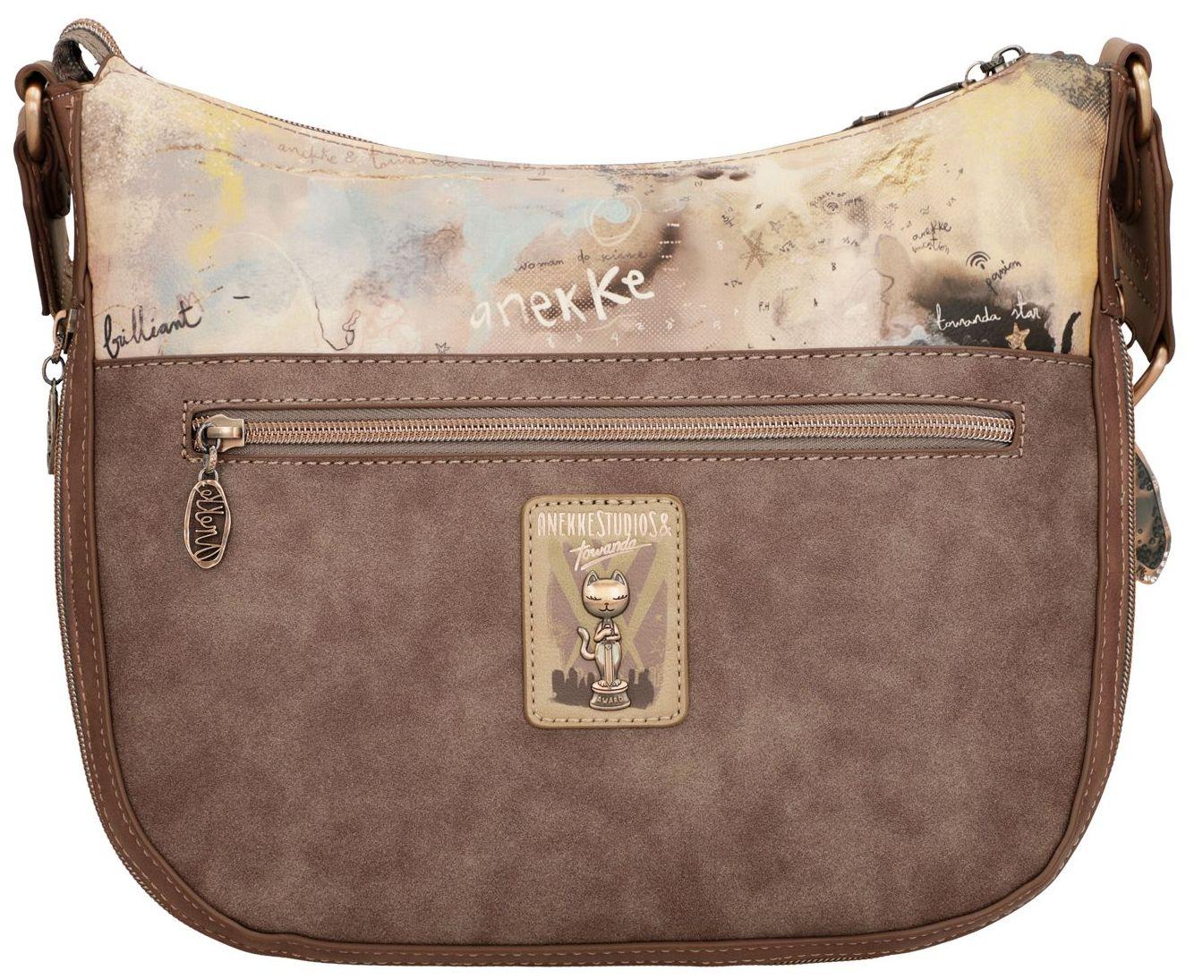 Crossovertasche Large Size Anekke Hollywood Beige bedruckt