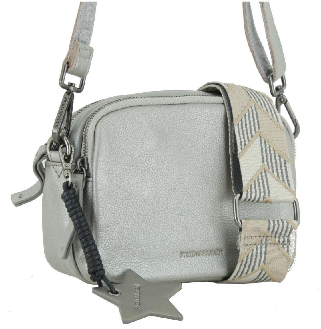 Crossovertasche Metallicfinish FREDsBRUDER Joy Silver