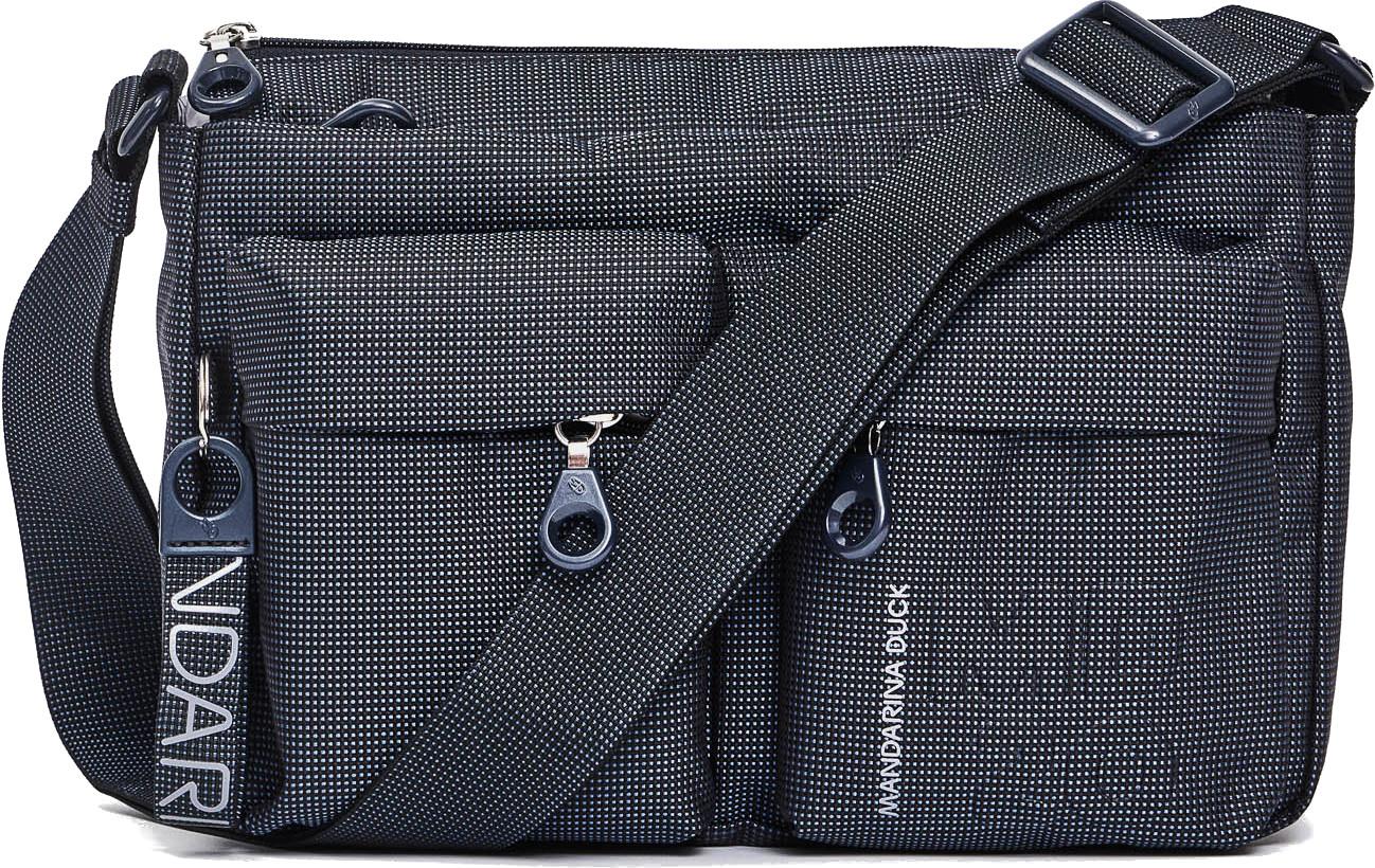 Crossovertasche dunkelblau Schimmereffekt Mandarina Duck MD20 Scarab