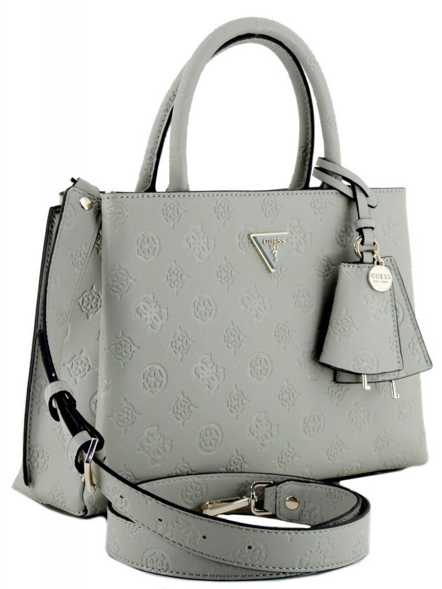 Damen Handtasche mit Logoprägung Guess Jena Taupe 