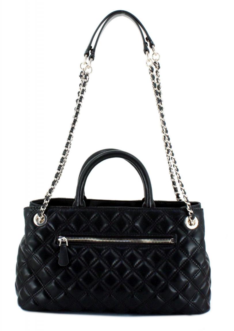 Damen Henkeltasche Guess Giully Black Steppoptik 