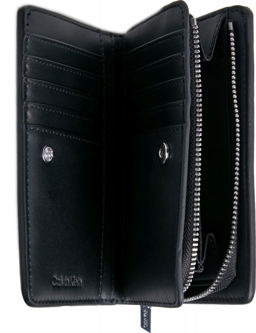 Damenbörse Calvin Klein Daily Bifold Black Epi Mono 