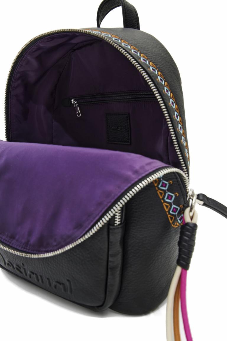 Damenrucksack Desigual Ricoberta Mombasa Mini bunte Stickerei